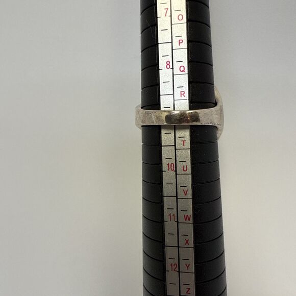 Sterling Silver & Green Enamel Italy Milor Ring 925-Size 9 - Picture 13 of 13